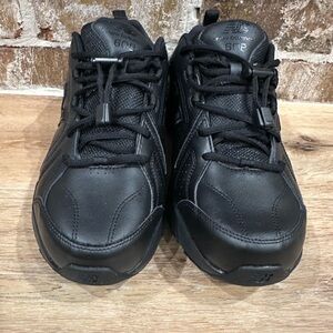 New Balance Mens 608v5 Black Slip Resistant Shoes Size 12 Wide 4E MX608AB5 EUC